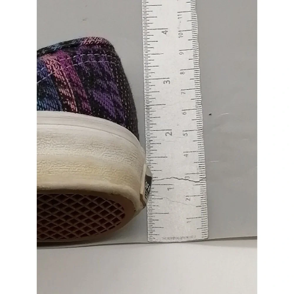 Vans Off The Wall Shoes Sneakers Womens Purple Pink Geometric 10 Casual Walking